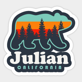 Julian California Mountain Town Bear Cuyamaca Mountains Sticker